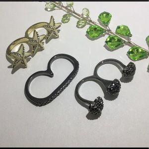 Fun Double Finger Rings. Costume Jewelry